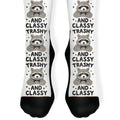 Trashy And Classy Raccoon Socks