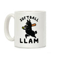 Softball Llam Coffee Mug