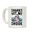 Sharks Got Me Shook Coffee Mug