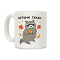 Autumn Trash Raccoon Coffee Mug