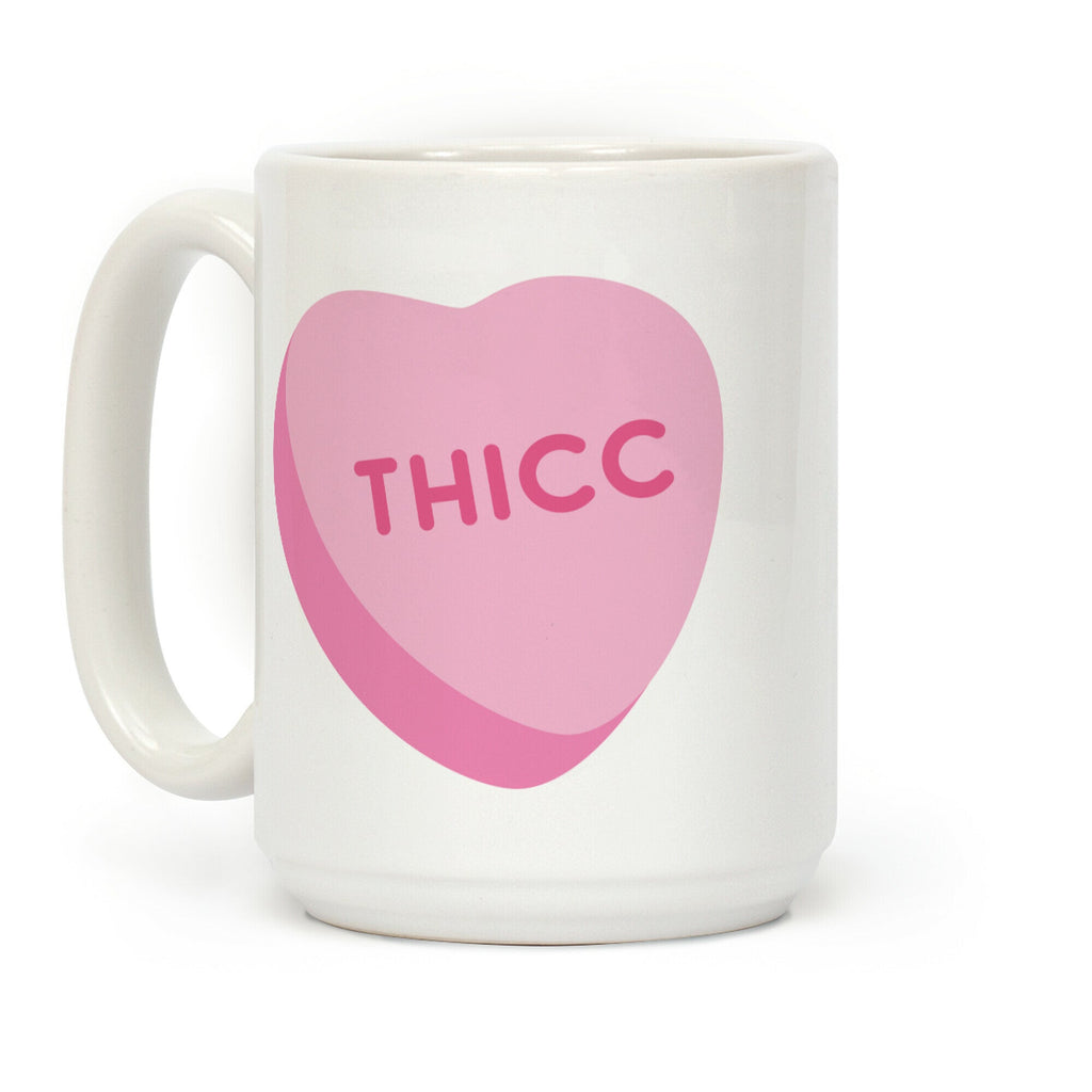 Thicc Candy Heart Coffee Mug
