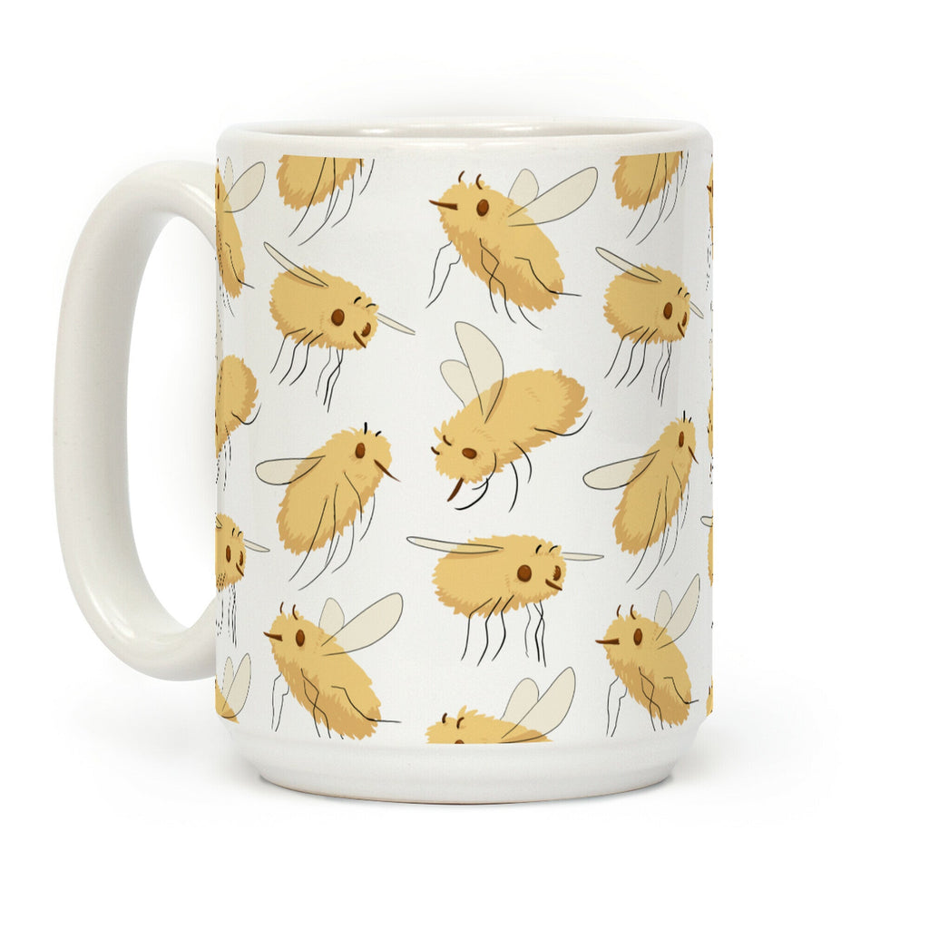 Bee Fly Pattern Coffee Mug