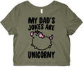 My Dad's Jokes Are Unicorny Baby Onesie Graphic Baby Tee