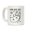 Llama Need Space Parody Coffee Mug
