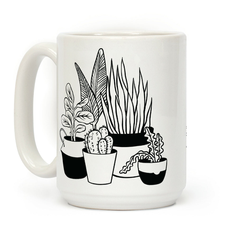 Houseplant Illustration Coffee Mug
