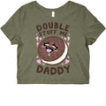Double Stuff Me Daddy Graphic Baby Tee