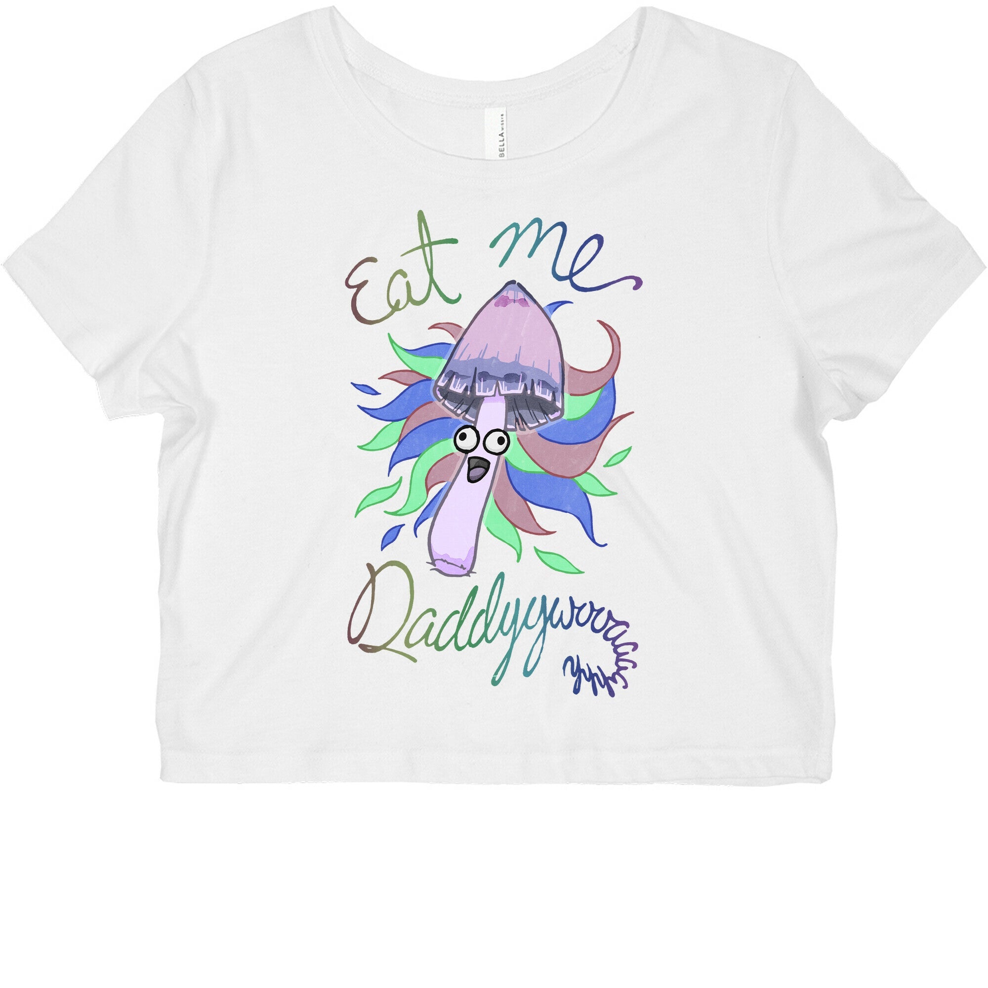 Eat Me Daddy Psychedelic Shroom Graphic Baby Tee