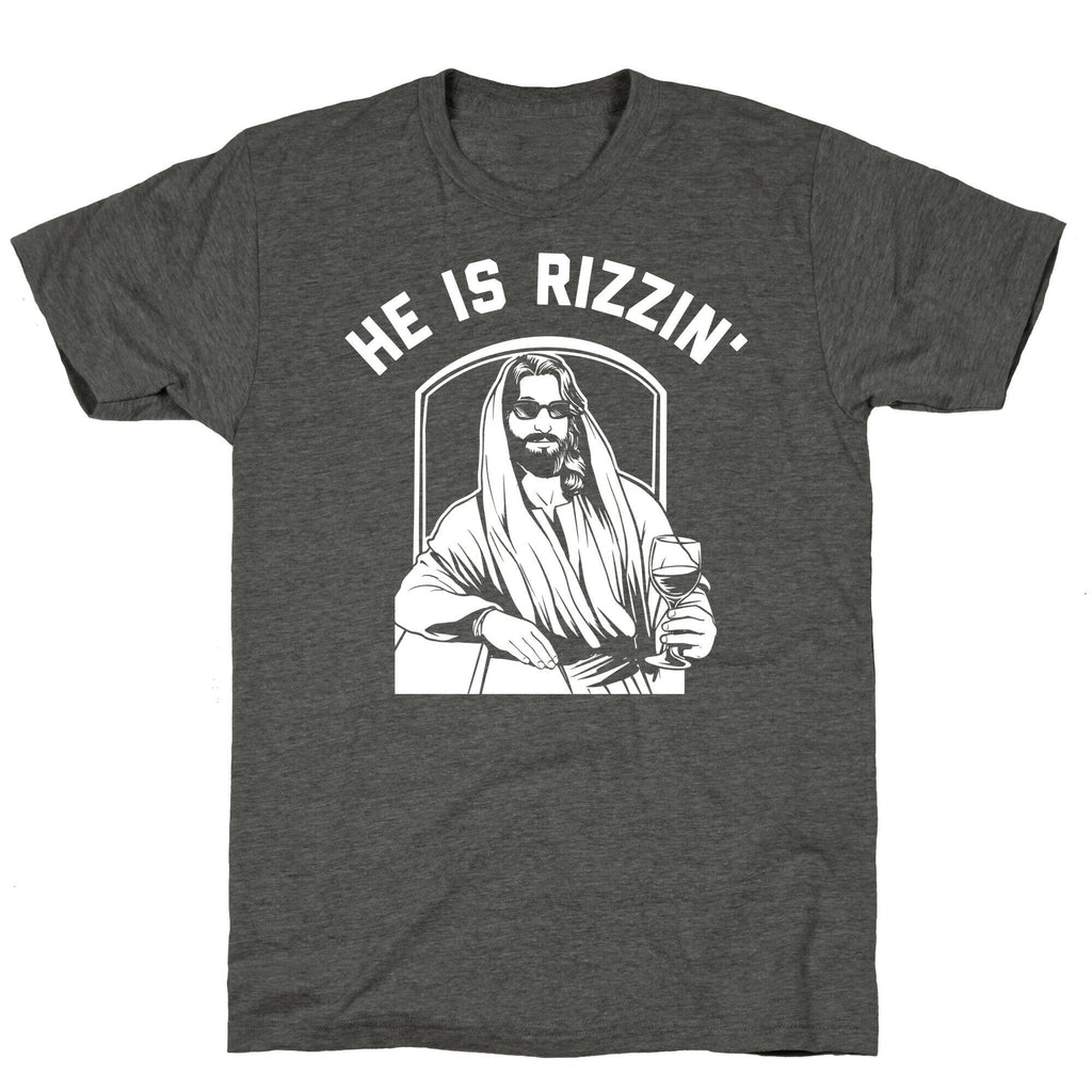 He Is Rizzin' Triblend Tee