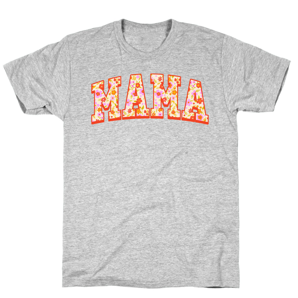 Floral Mama Text T-Shirt