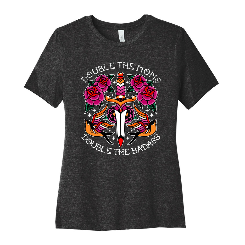 Double The Moms Double The Badass Womens Cotton Tee