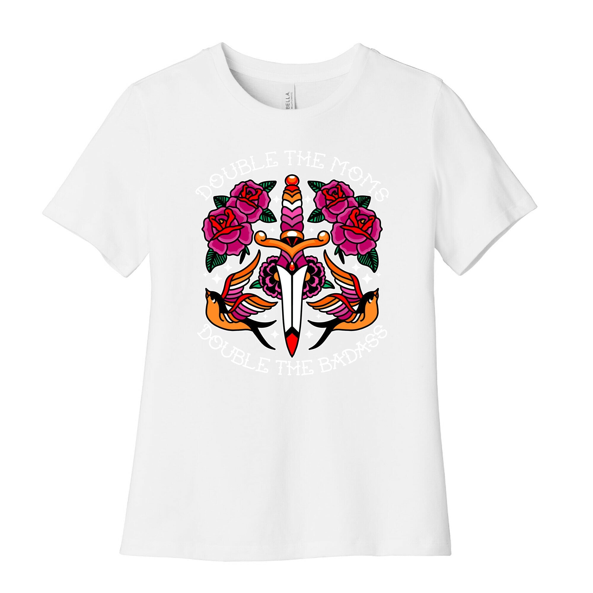 Double The Moms Double The Badass Womens Cotton Tee
