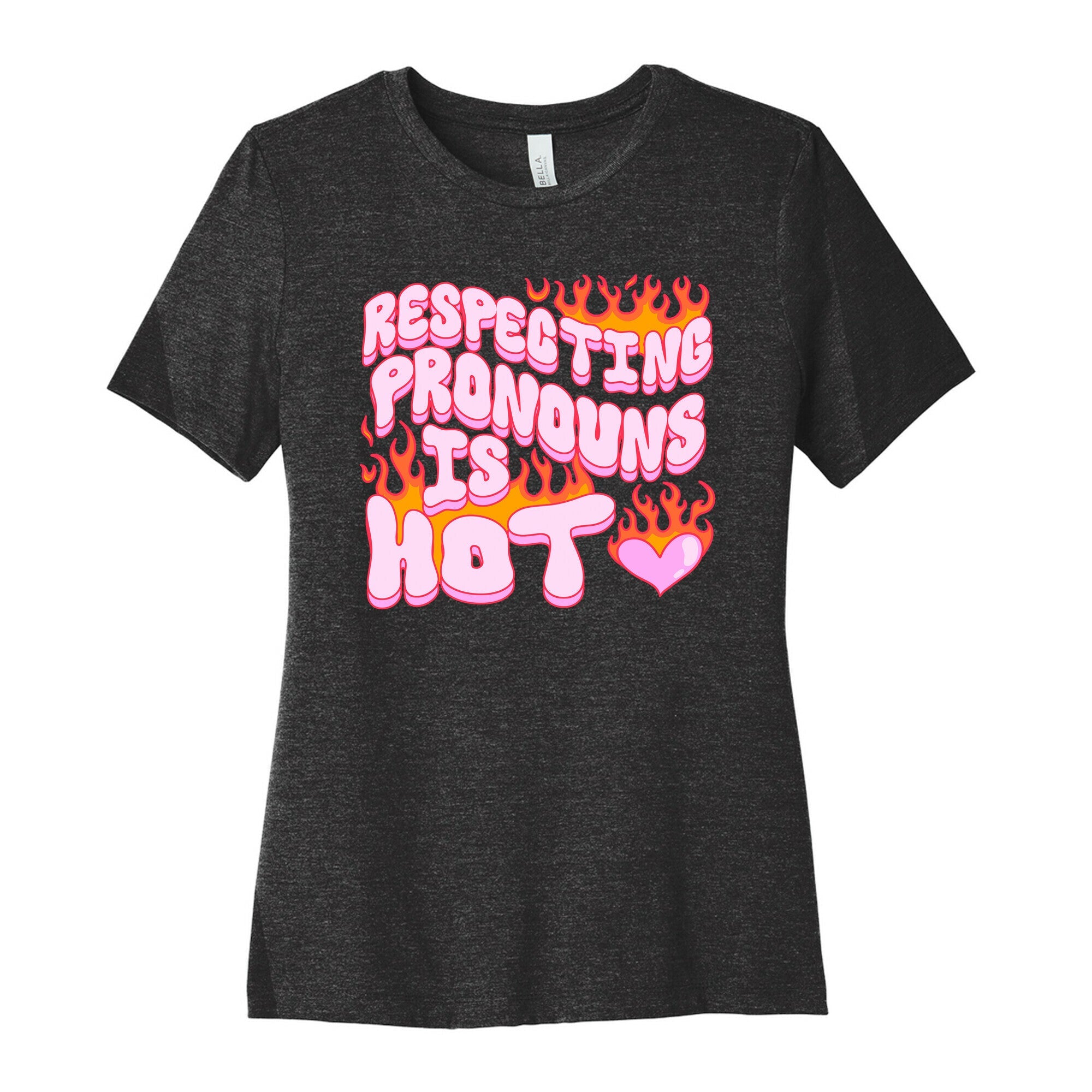 Respecting Pronouns Is Hot Women's Cotton Tee