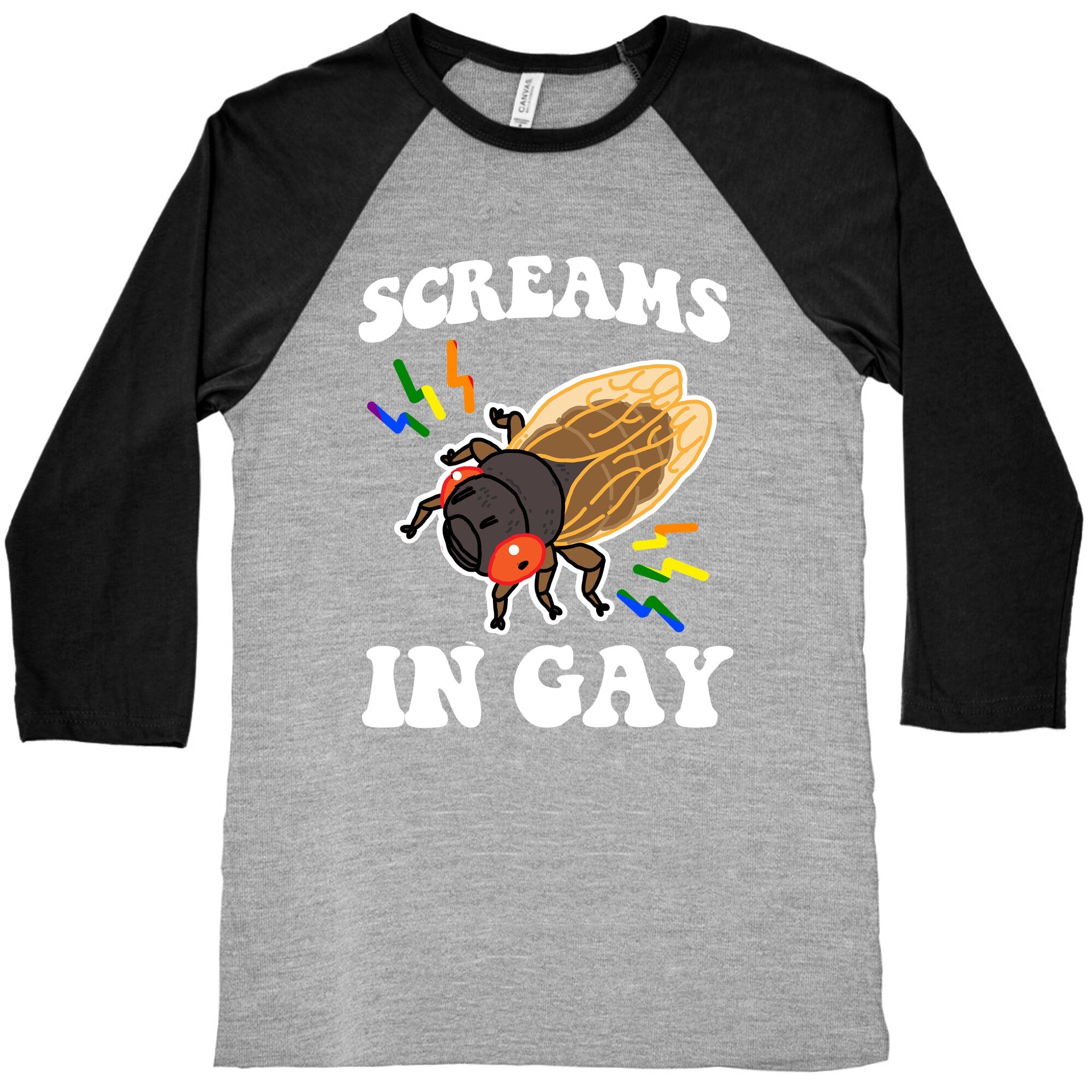 Screams in Gay Baseball Tee