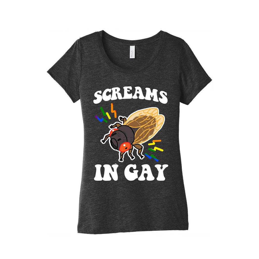 Screams in Gay Women's Triblend Tee