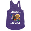 Screams in Gay Racerback Tank