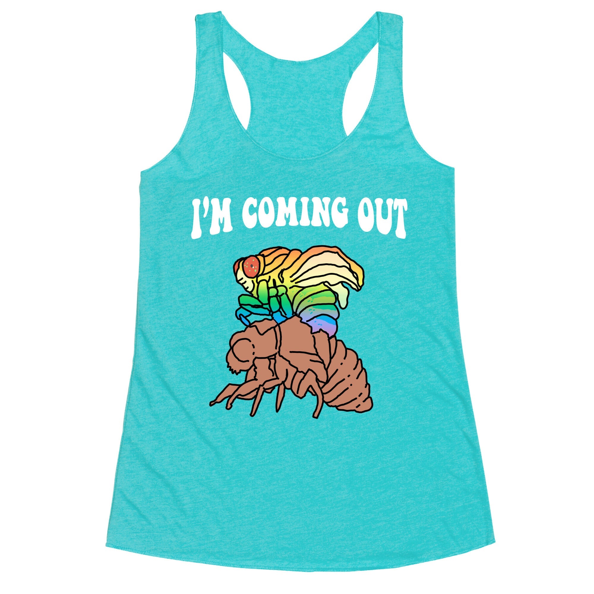Im Coming Out  Racerback Tank