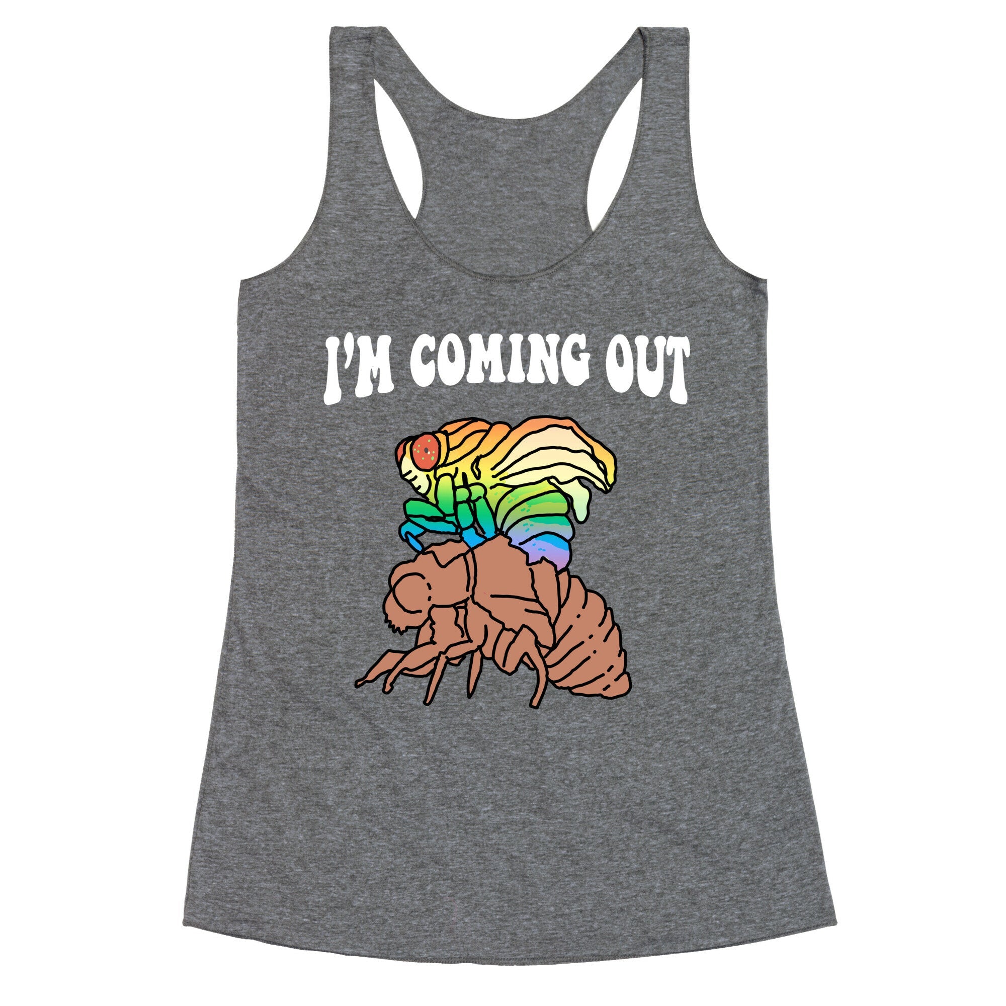 Im Coming Out  Racerback Tank