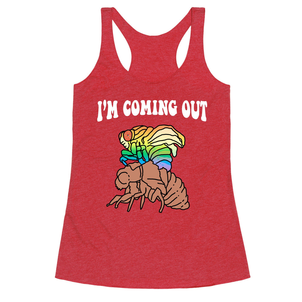Im Coming Out  Racerback Tank