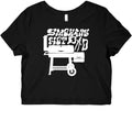 Smoking Hot Dad Meat Smoker Graphic Baby Tee