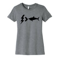 Electrocution Over Shark Trump Womens Cotton Tee