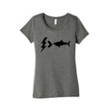 Electrocution Over Shark Trump Womens Triblend Tee