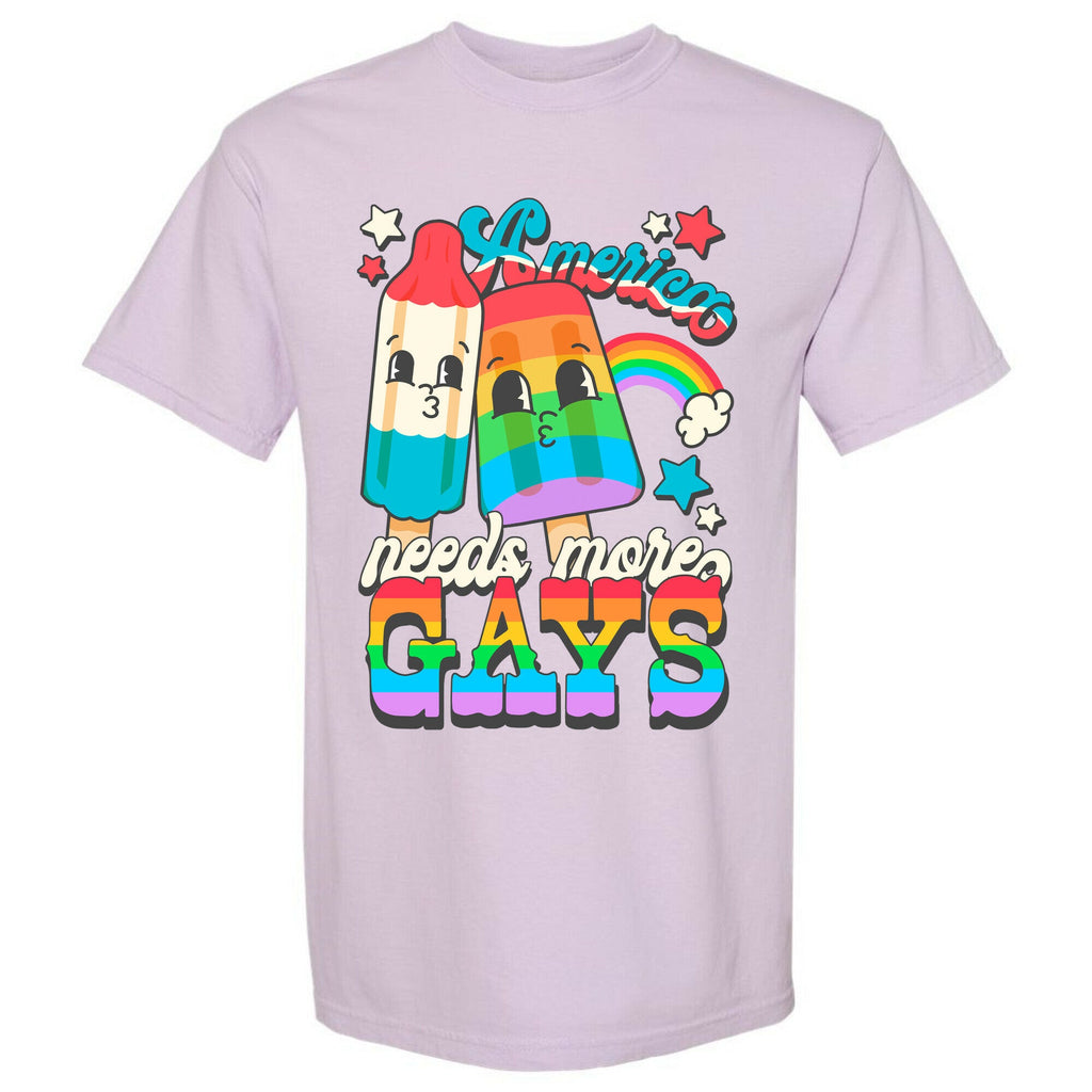 America Needs More Gays Comfort Colors Heavyweight Tee