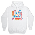 Fourth of July Wieners Pattern Hoodie