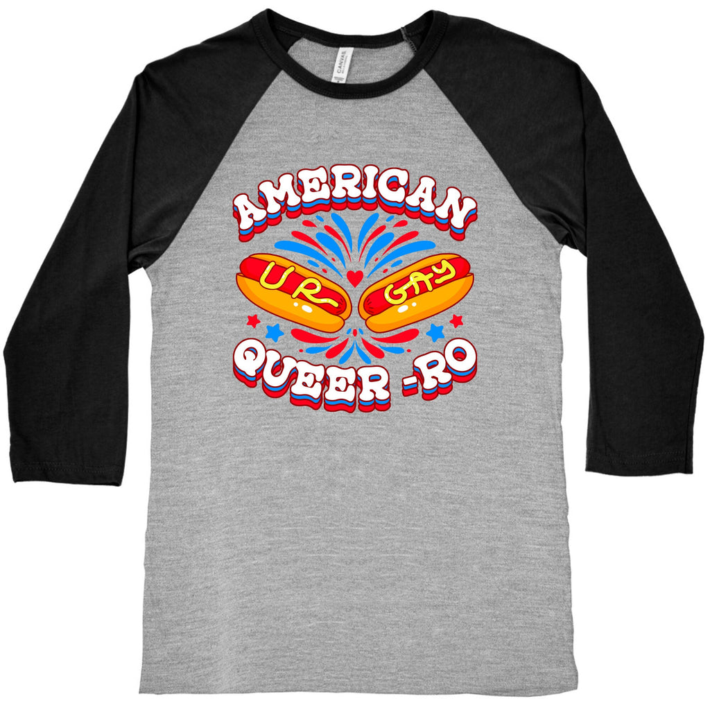 America Queer-Ro Baseball Tee