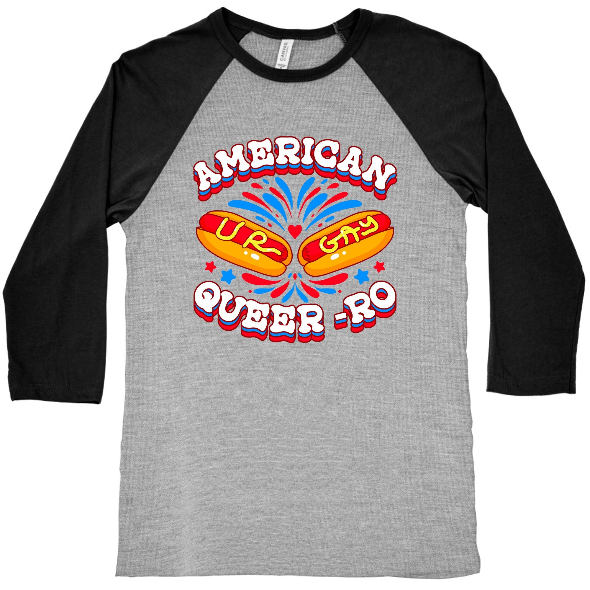 America Queer-Ro Baseball Tee