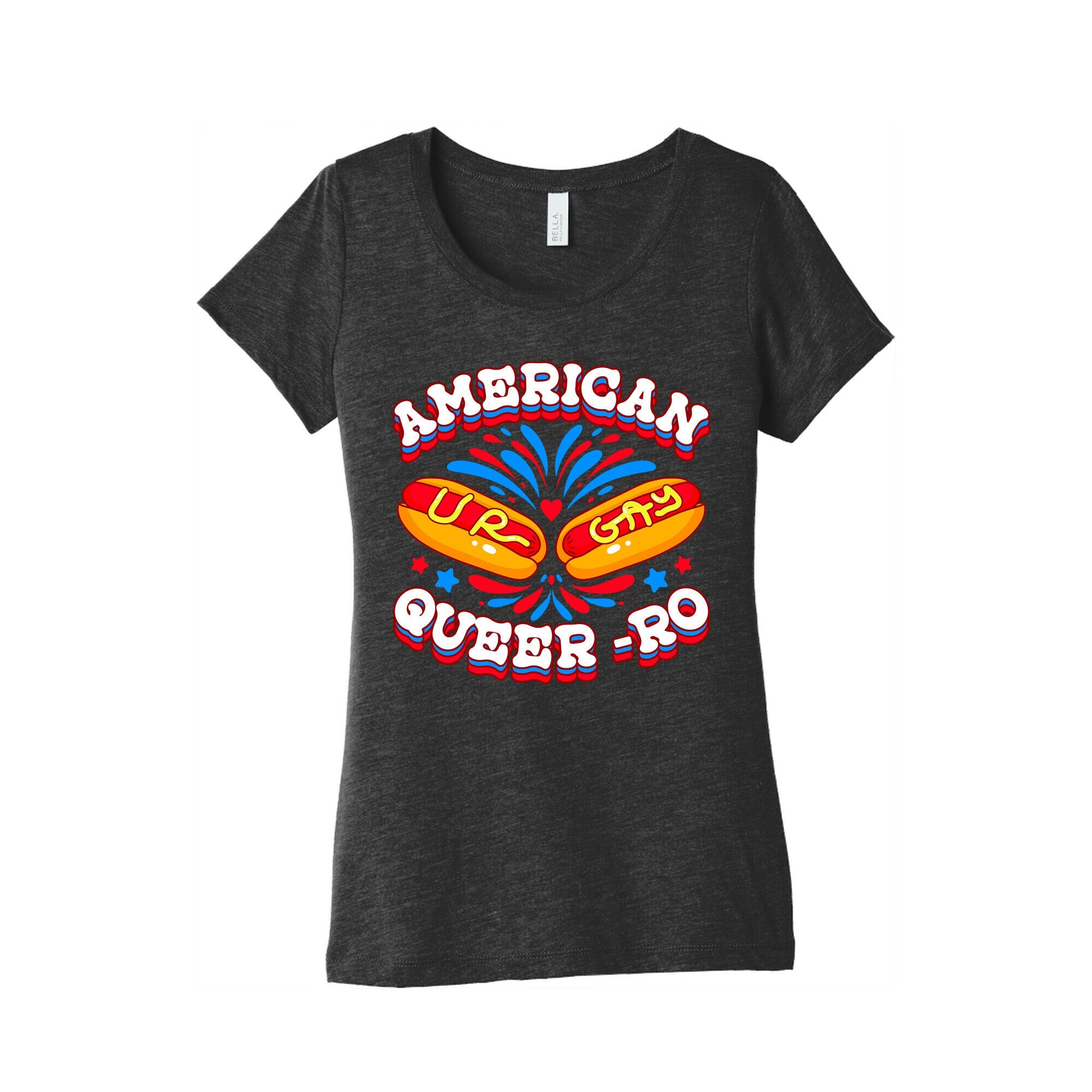 America Queer-Ro Womens Triblend Tee