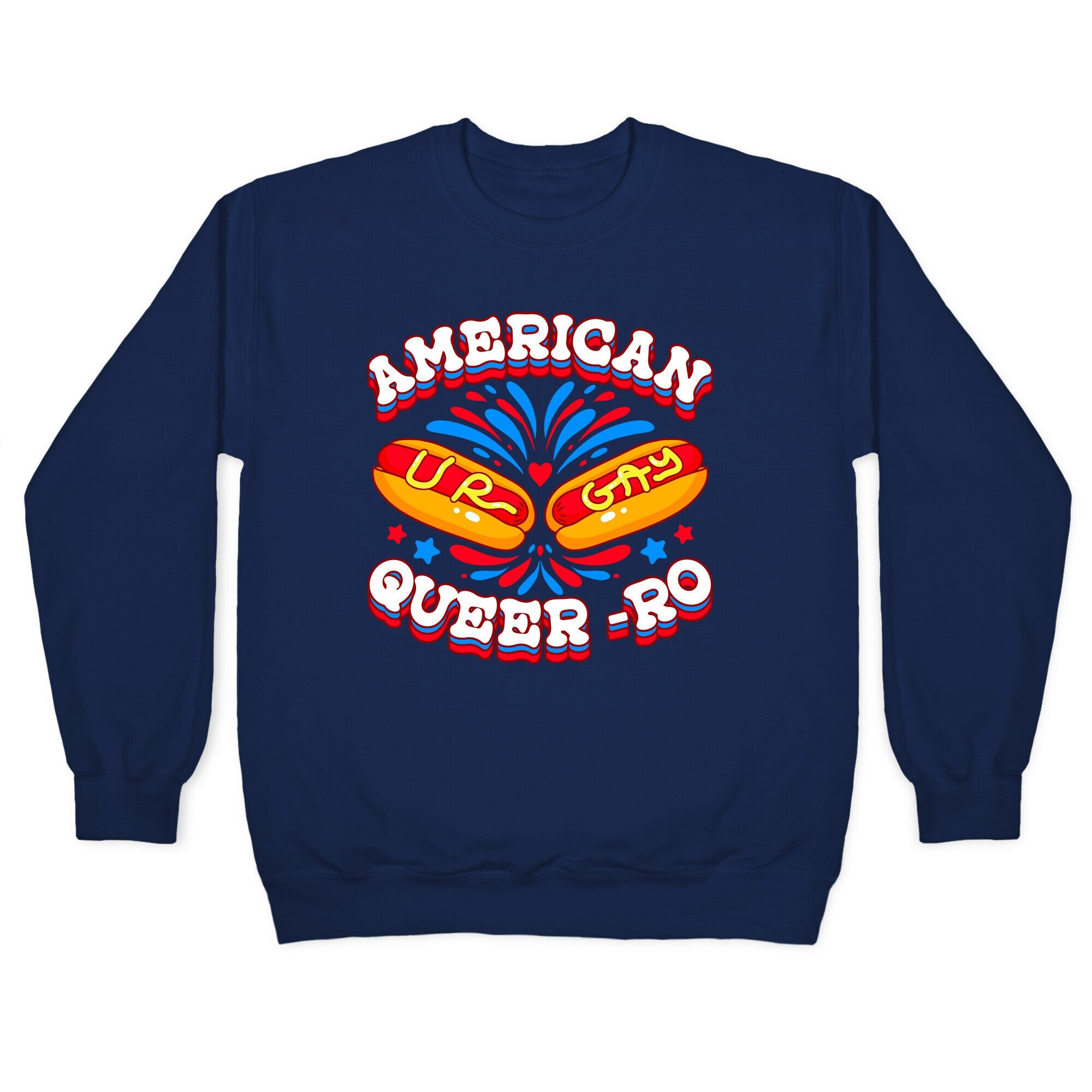 America Queer-Ro Crewneck Sweatshirt