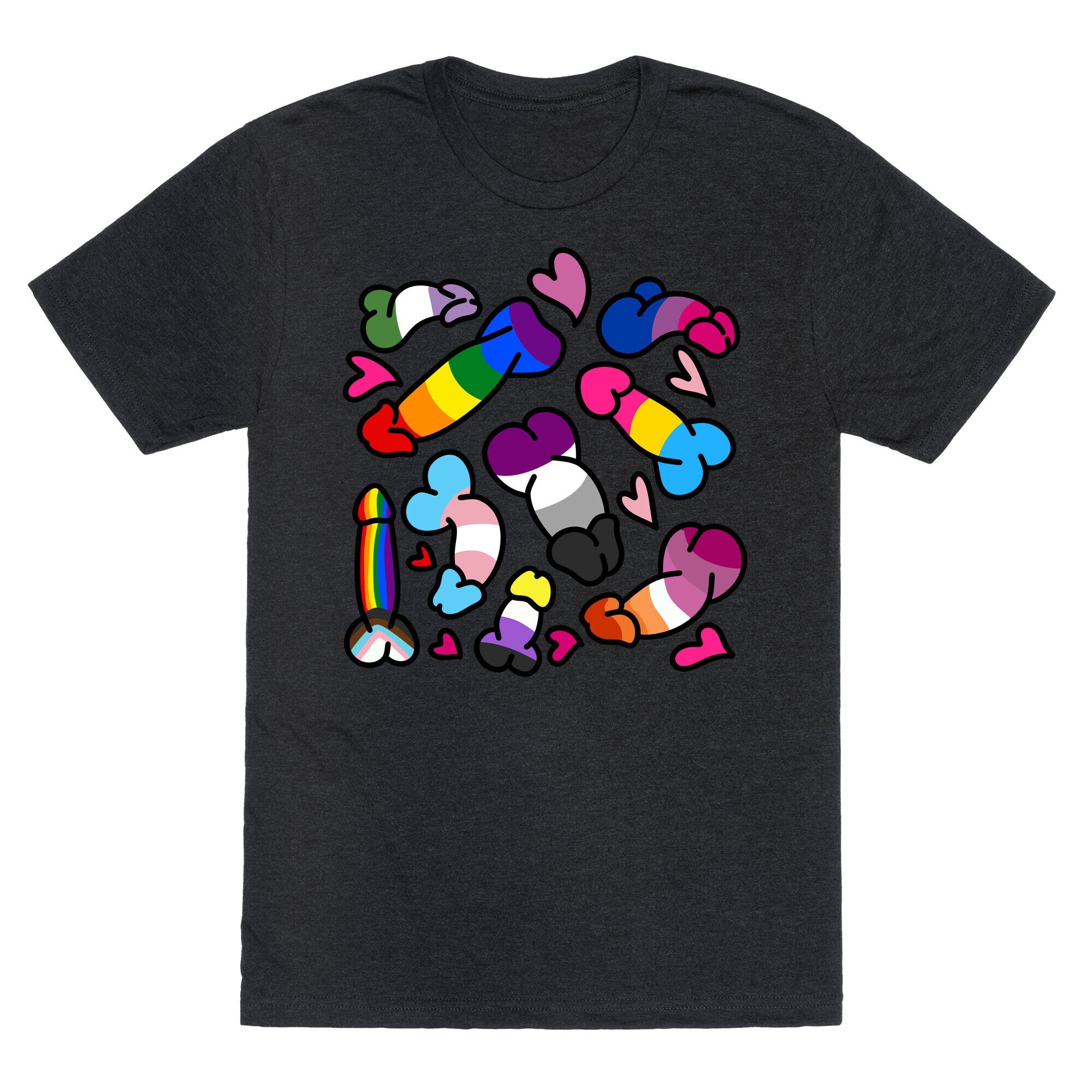Pride Penis Pattern Unisex Triblend Tee