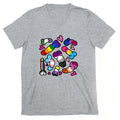 Pride Penis Pattern V-Neck
