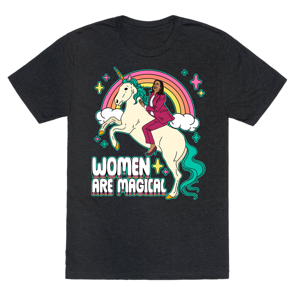 Women are Magical Kamala Harris Unicorn Unisex Triblend Tee