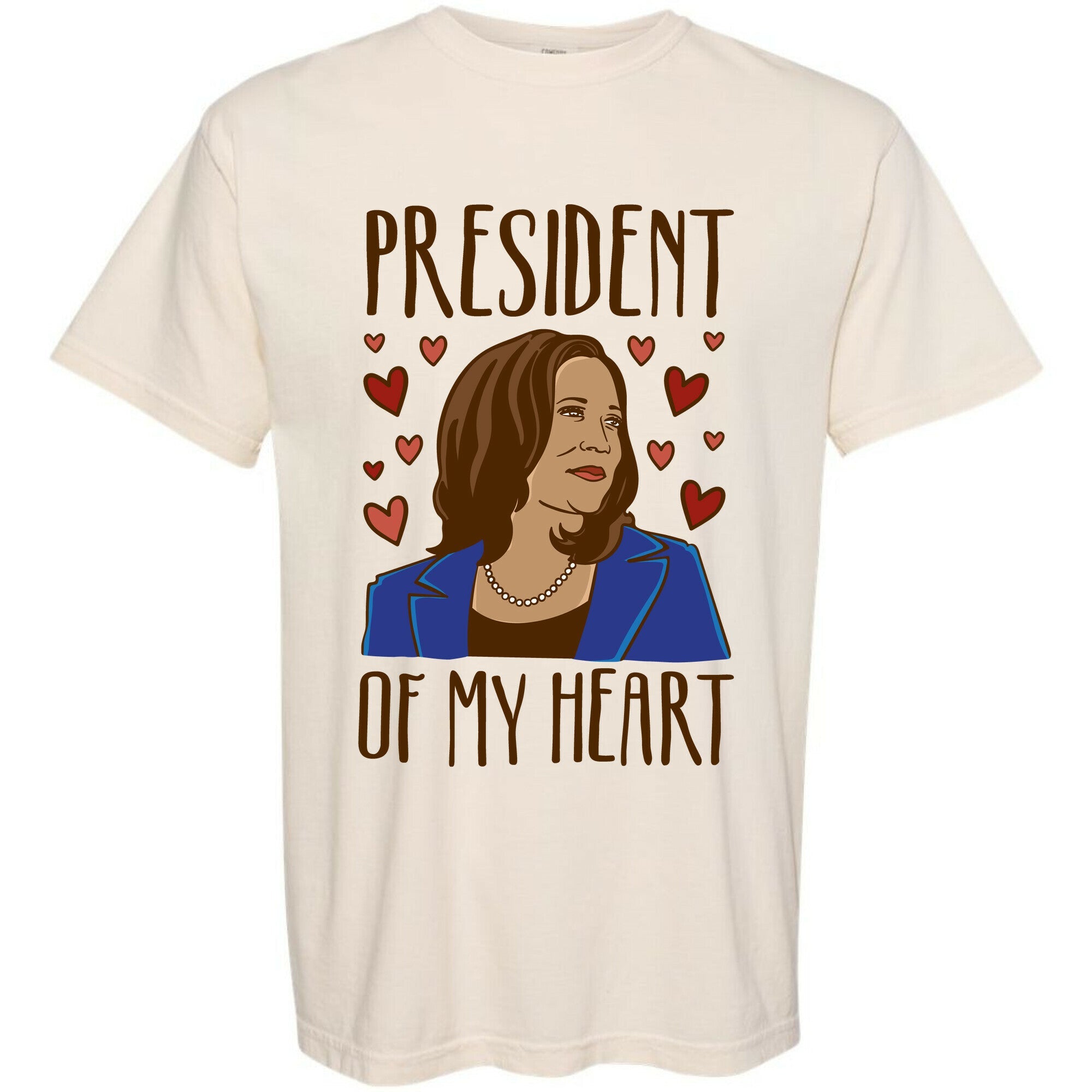 President of My Heart \(Kamala Harris 2024\) Unisex Heavy Cotton Tee