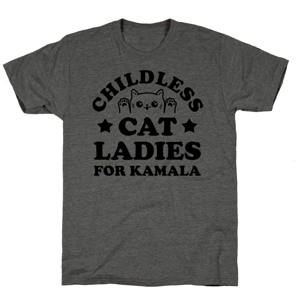 Childless Cat Ladies for Kamala Unisex Triblend Tee