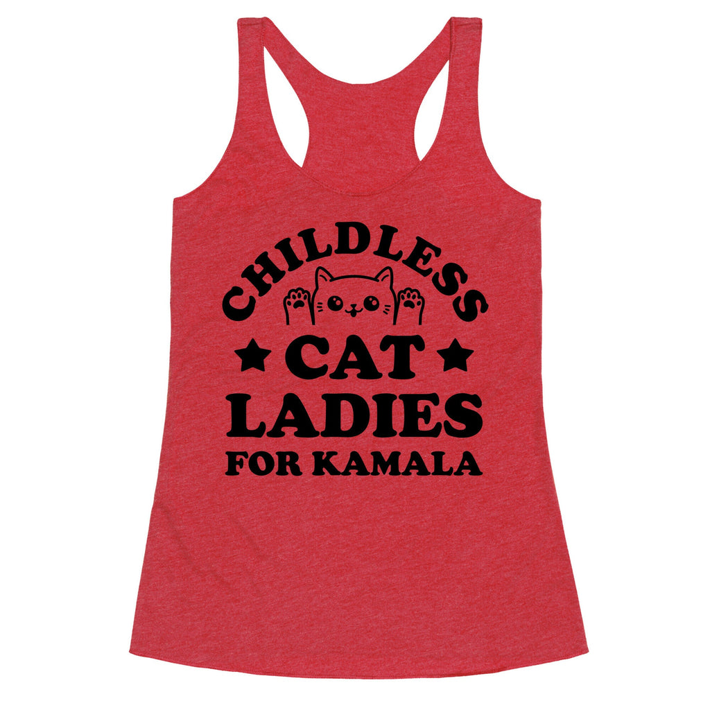 Childless Cat Ladies for Kamala Racerback Tank