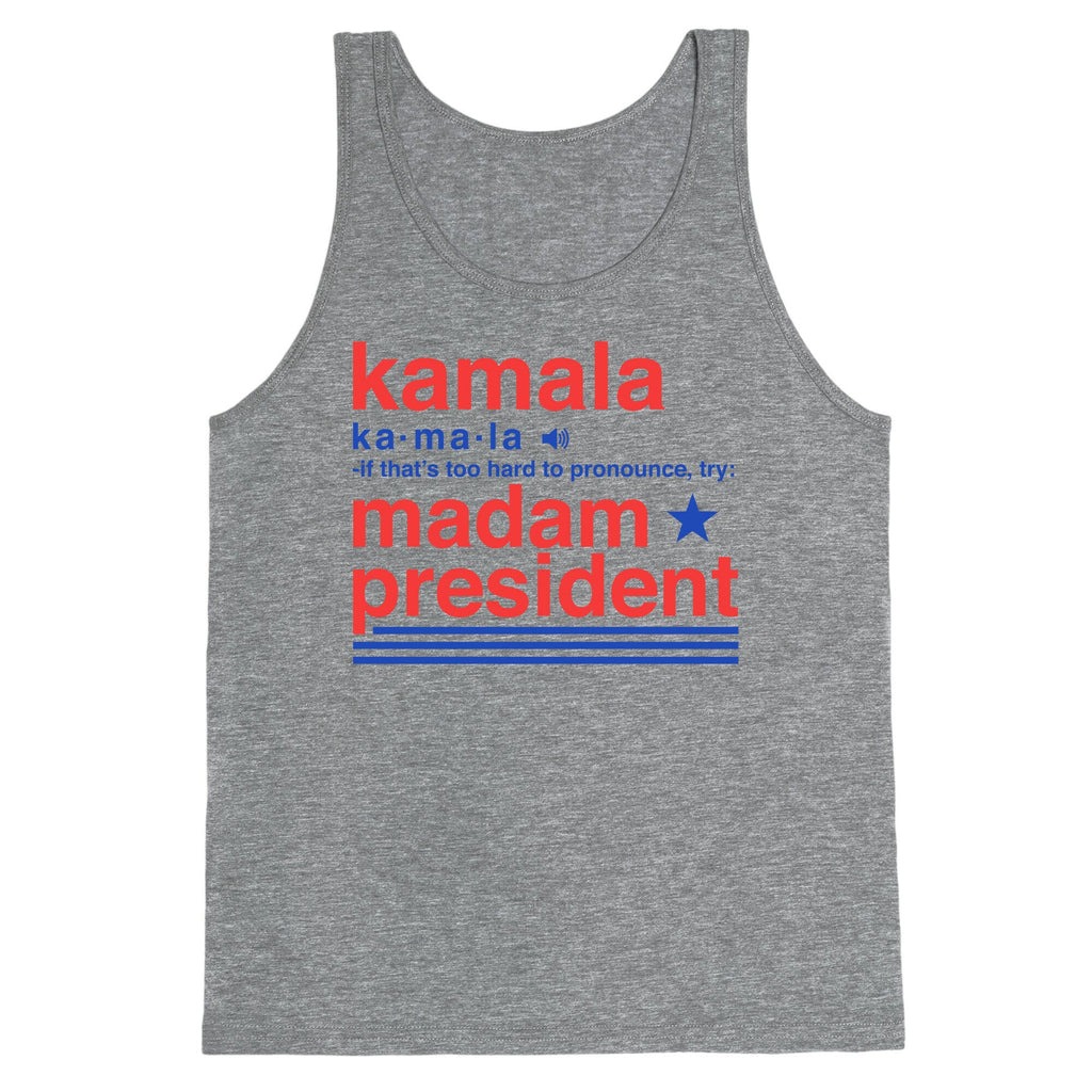 Kamala Harris Madam President Tank Top