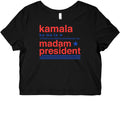 Kamala Harris Madam President Graphic Baby Tee