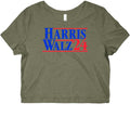Harris Walz 2024 Blue Graphic Baby Tee