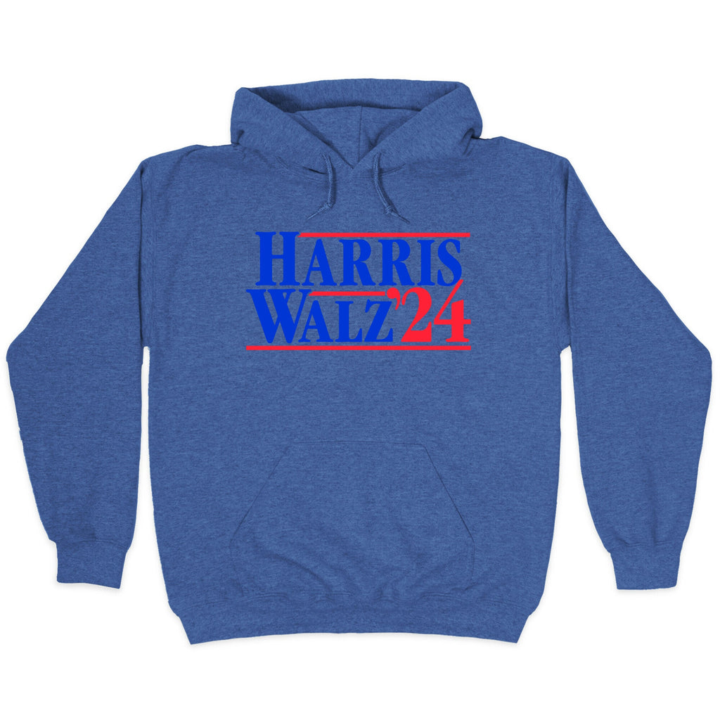 Harris Walz 2024 Blue Hoodie