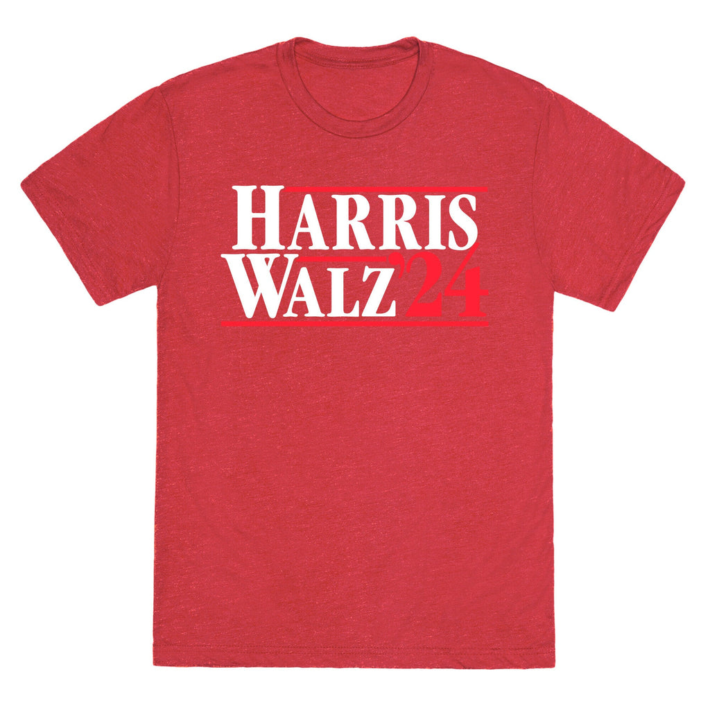 Harris Walz 2024 White Unisex Triblend Tee