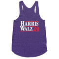 Harris Walz 2024 White Racerback Tank