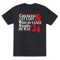Childless Cat Lady Who JD Vance Wishes He Was Blue White Unisex Triblend Tee