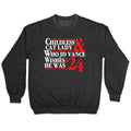 Childless Cat Lady Who JD Vance Wishes He Was Blue White Crewneck Sweatshirt