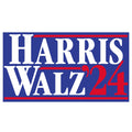 Harris Walz 2024 Blue Sticker