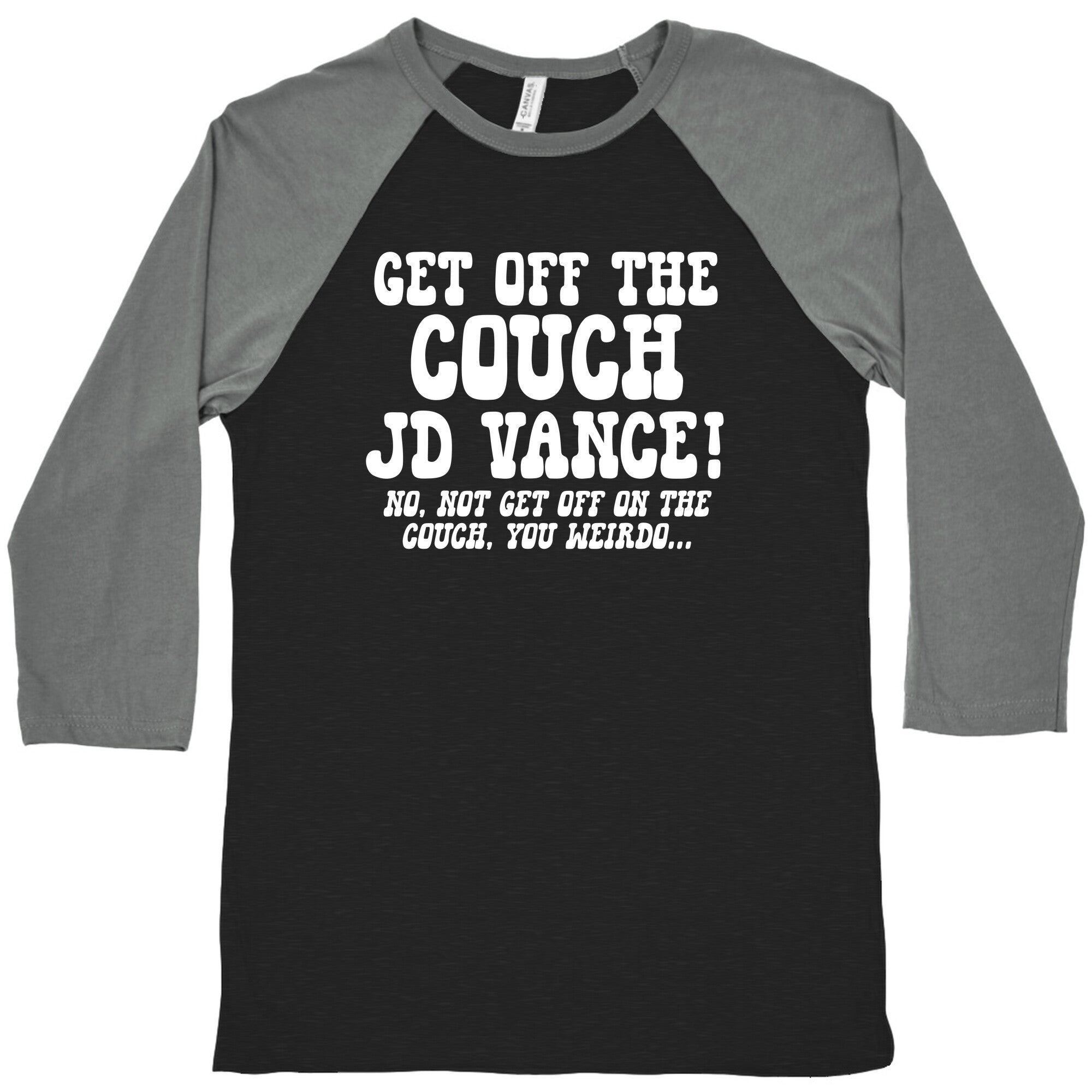 Get Off The Couch JD Vance Baseball Tee