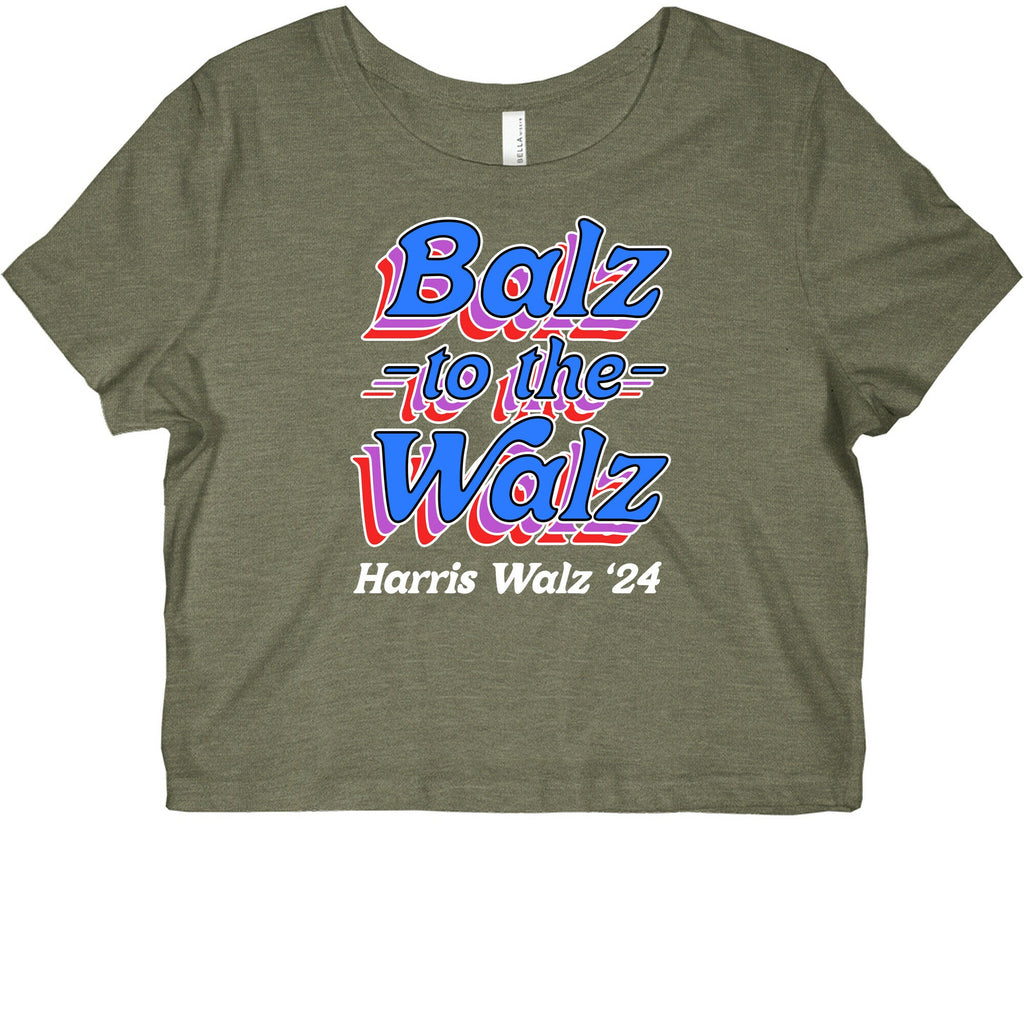 Balz to the Walz \(Harris Walz 2024\) Womens Slim Fit Triblend Tee