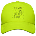 I Do What I Want Cat Snapback Trucker Hat