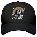 Hail Satan Rainbow Snapback Trucker Hat